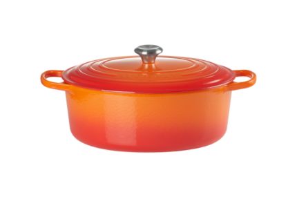 Cocotte en fonte Le Creuset ovale Volcanique - 27 cm