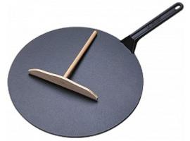 Poêle à crêpes en fonte émaillée Le Creuset 32 cm noir mat