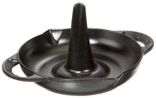 Roaster Staub en fonte noir mat de 24 cm.