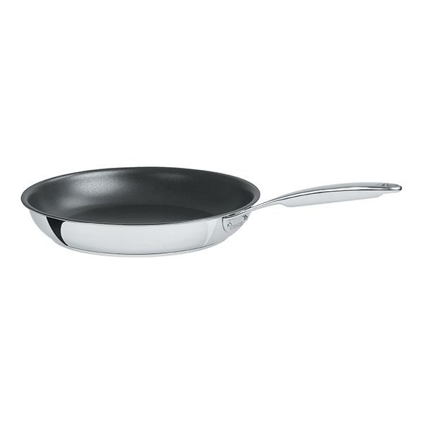 Poêle Cristel castel pro inox avec revêtement - 28 cm