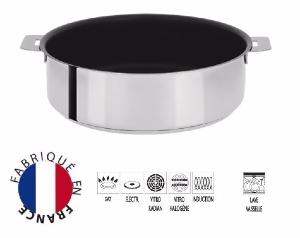 Sauteuse inox antiadhésive Cristel Mutine amovible - 26 cm