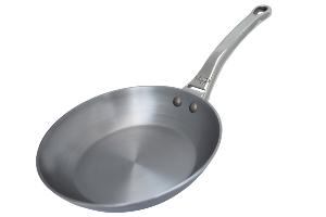 Poêle pro en acier De Buyer Minéral B 20 cm - manche fonte d'inox