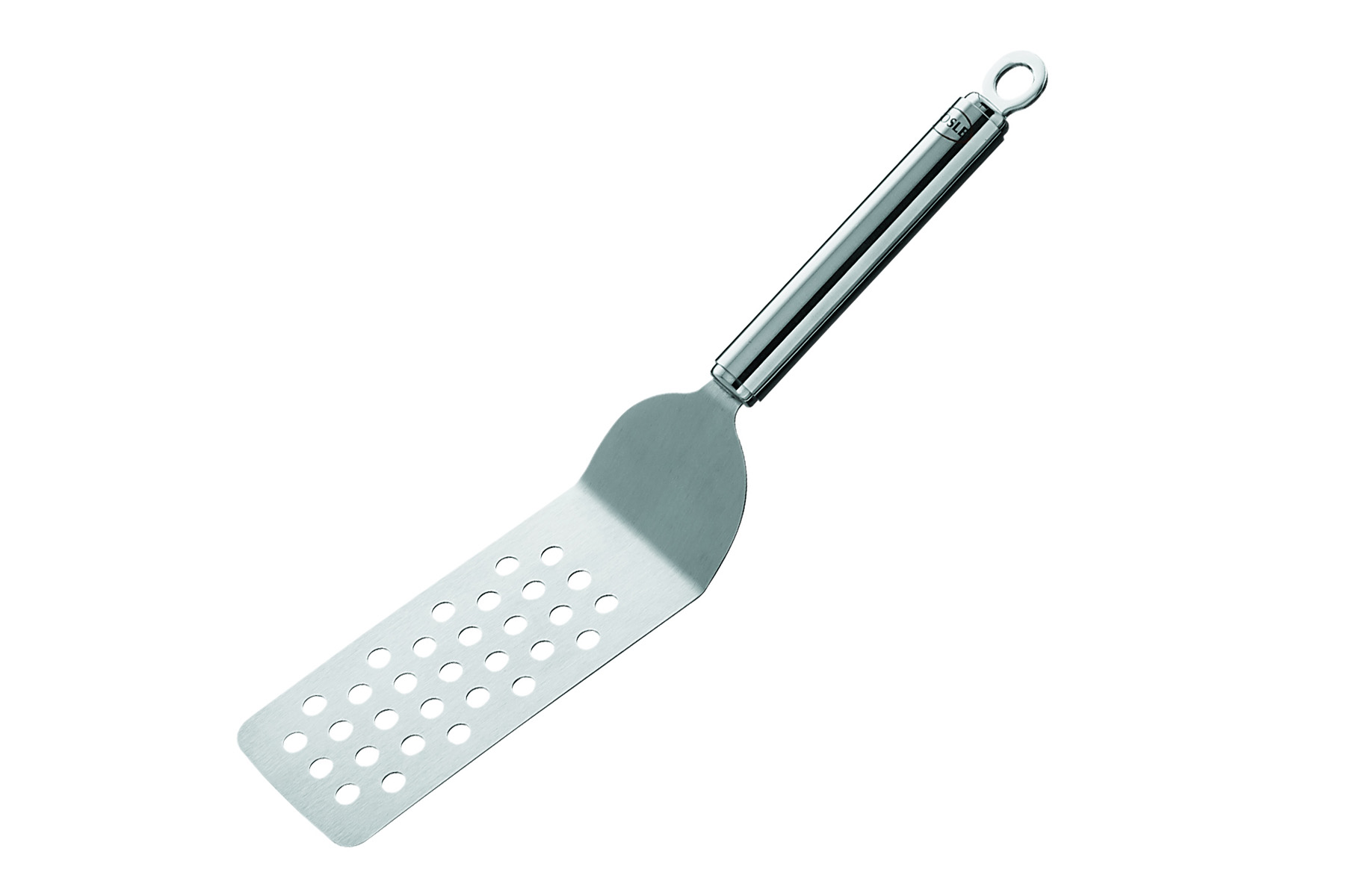 Spatule coudée perforée en acier inoxydable Rösle