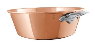 Bassine à confiture lisse Mauviel M'Passion - monture fonte d'inox 36