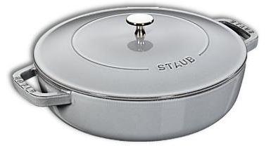 Sauteuse Chistera en fonte Staub gris graphite - 28 cm