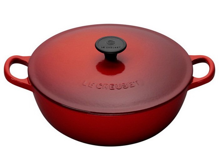 Marmite en fonte Le Creuset ronde Cerise - 32 cm