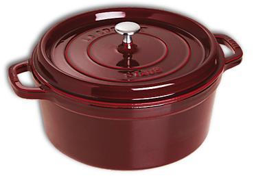 Cocotte en fonte Staub ronde grenadine - 28 cm