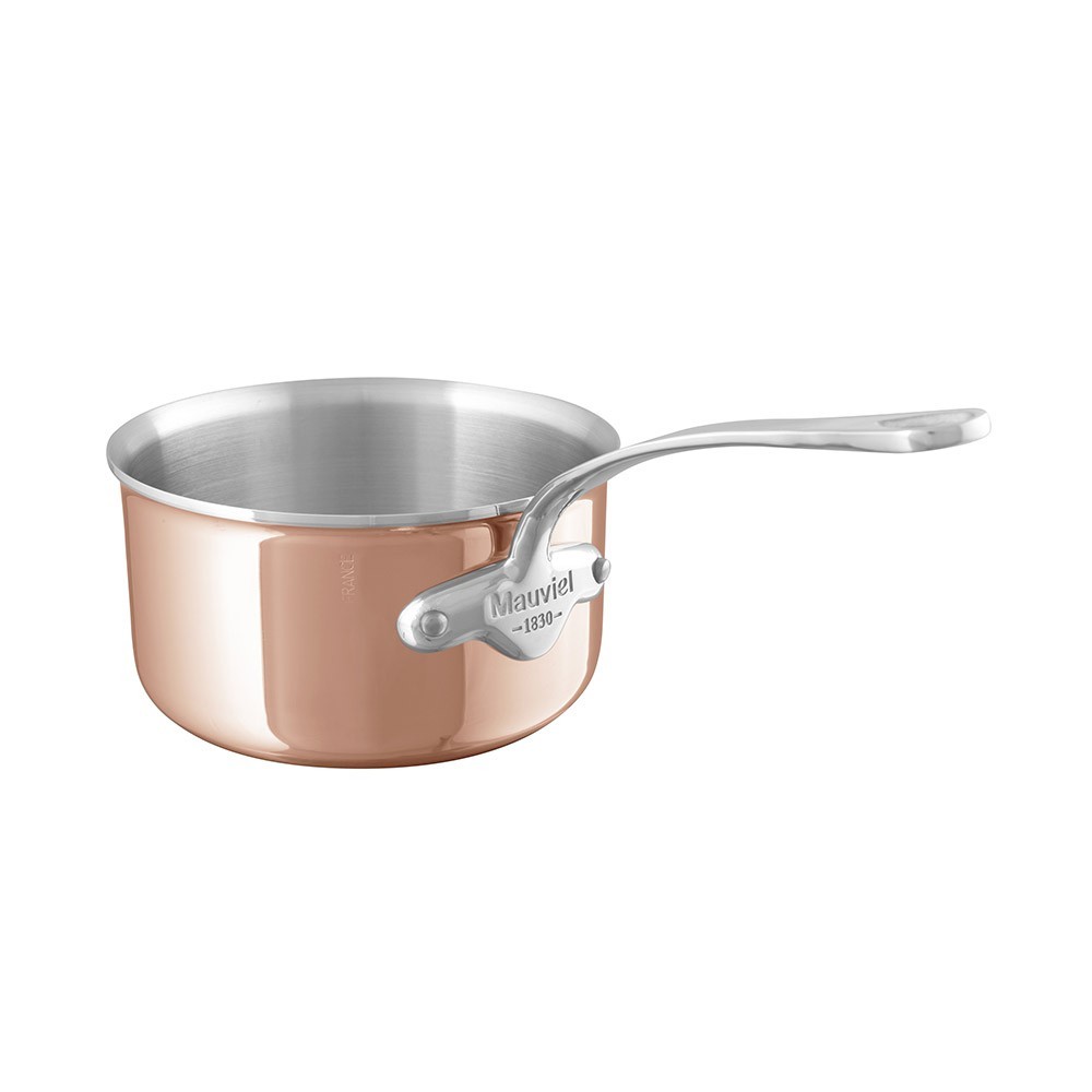 Casserole Mauviel M'6s cuivre induction 14 cm - manche fonte d'inox