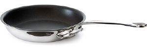 Poêle inox antiadhésive Mauviel M'Cook 24 cm - manche fonte d'inox
