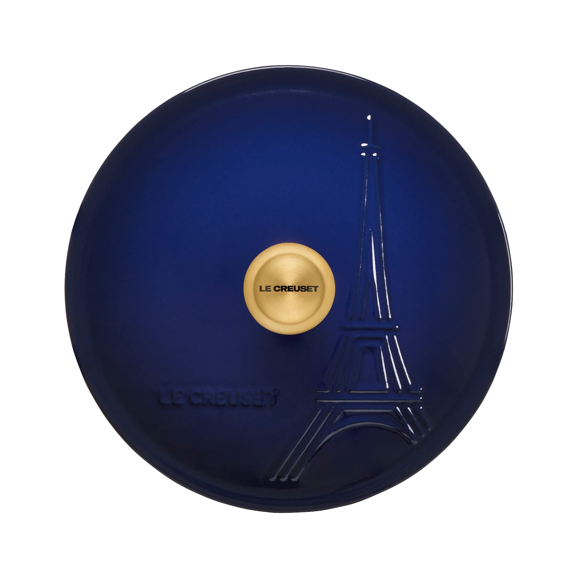 Cocotte en fonte Le creuset Tour Eiffel Bleu indigo - 22 cm