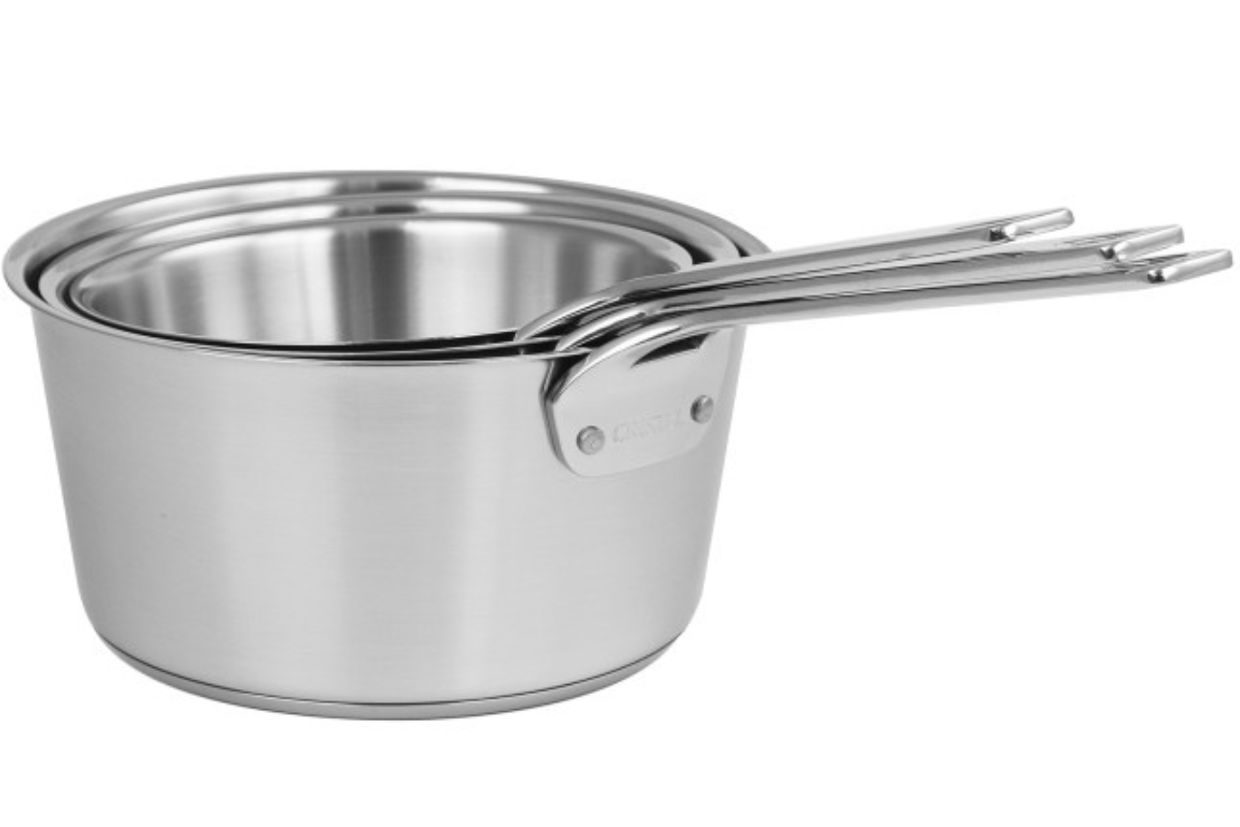 Série de casseroles inox Cristel 1826 - 16/18/20 cm