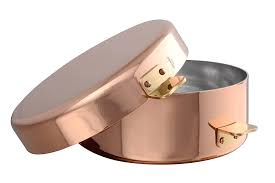 Casserole Pomme-Anna Mauviel M'Tradition cuivre 24 cm - poignées bronze