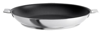 Poêle inox antiadhésive Cristel Strate 24 cm - poignées amovibles