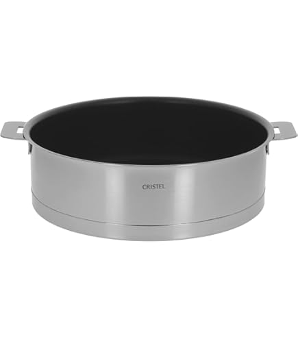 Sauteuse Cristel Casteline amovible inox avec revêtement - 26 cm