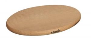 Dessous de plat ovale en bois Staub - 21 x 15 cm
