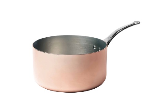 Casserole De Buyer Inocuivre 14 cm - manche fonte d'inox