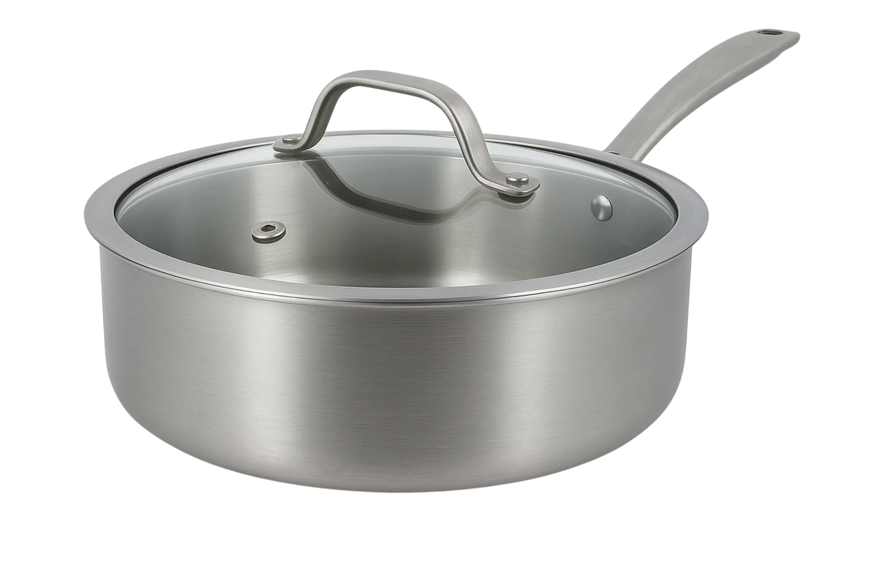 Sauteuse inox Triply Menastyl 24 cm - couvercle en verre