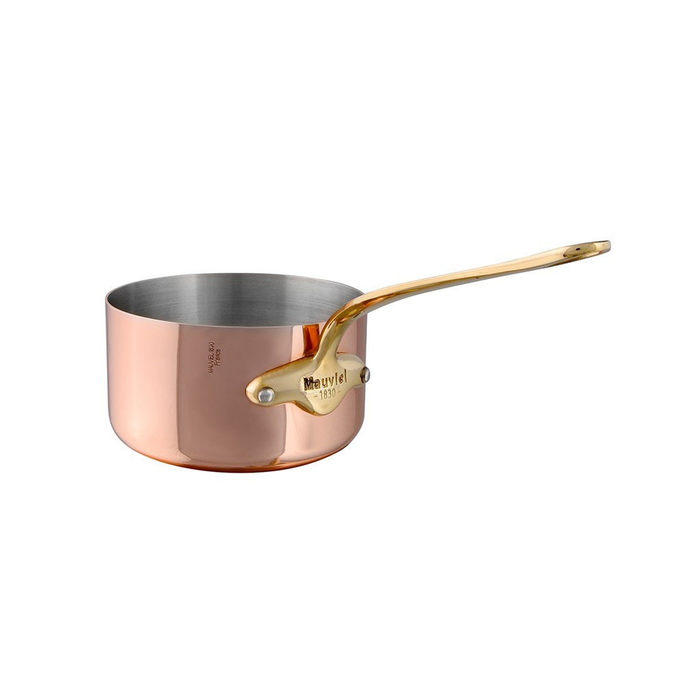 Casserole Mauviel M'Héritage M'150B cuivre 14 cm - manche bronze