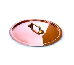 Couvercle en cuivre Mauviel M'Tradition monture bronze - 28 cm